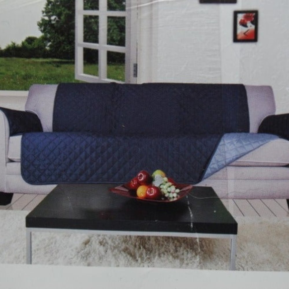 Reversible love seat slipcover Pet protector